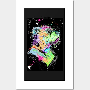 Neon Dog Posters and Art